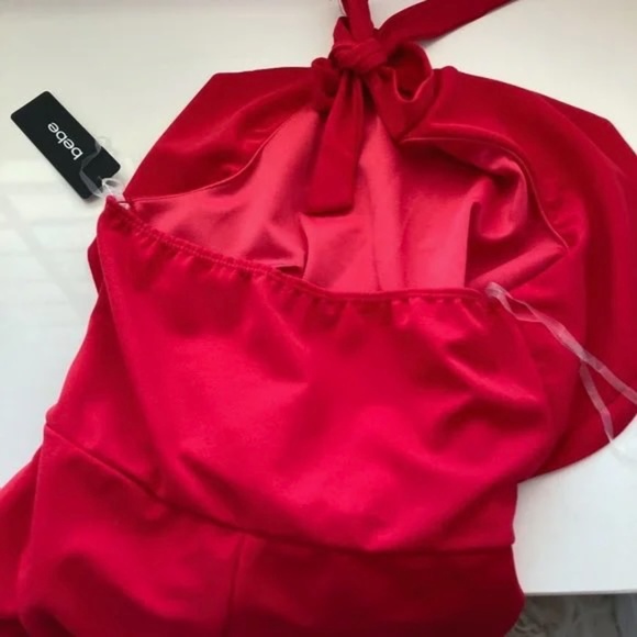 bebe Halter Neck Jumpsuit - Picture 7 of 14